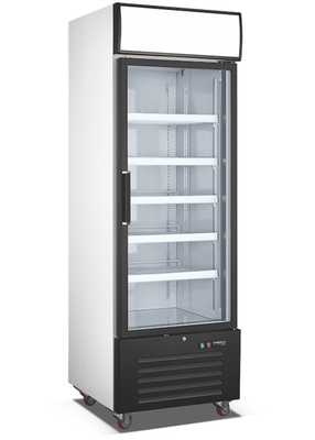Quạt làm mát Tủ đông bằng cửa kính kín với đèn LED dọc bên trong