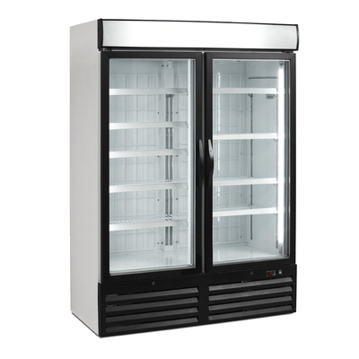 Tủ đông cửa kính thịt đông lạnh với động cơ quạt Ec