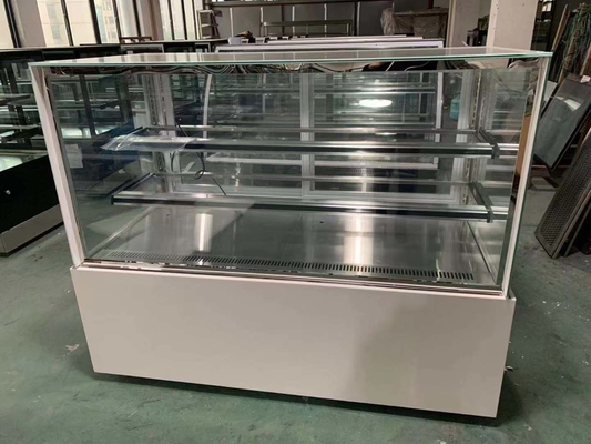 Tủ lạnh trưng bày bánh mì tiết kiệm năng lượng với kệ kính 2PCS