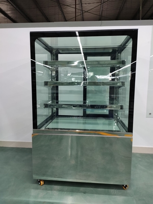 Tủ lạnh trưng bày bánh ngọt với kính chống sương mù ba lớp thẳng phía trước