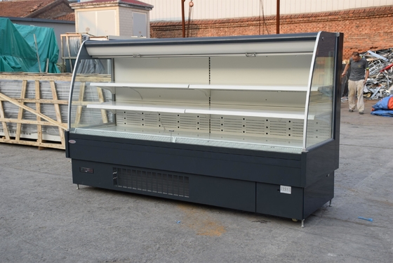Kệ có thể điều chỉnh Mở Merchandiser Cooler Electric với đèn LED