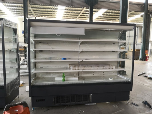 Tủ lạnh trưng bày mở bán lẻ thương mại với chất làm lạnh R404a