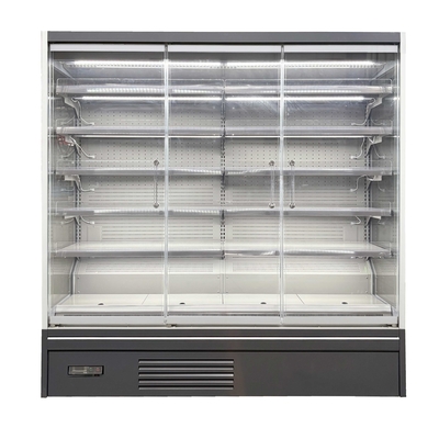 R290 Máy làm lạnh mở cho cửa hàng với kệ plexiglass