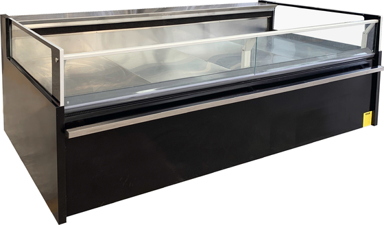Thiết bị làm lạnh Deli với cửa kính thẳng phía trước nâng lên