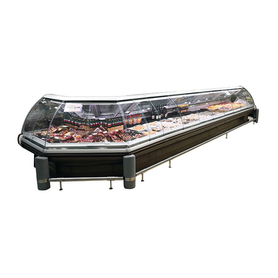 Bàn tính hiển thị lạnh với cửa kính cong phía trước nâng lên để phục vụ các hoạt động