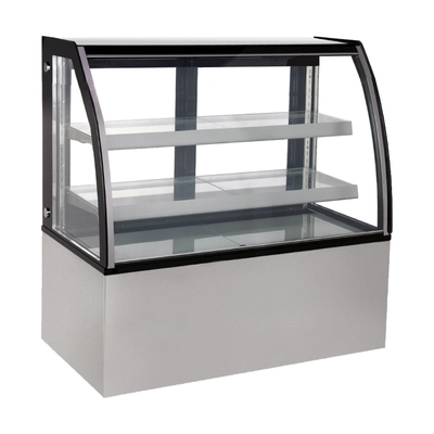 Tủ hiển thị lạnh trên bàn với đèn LED bên trong ở trên và dưới