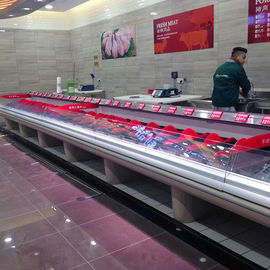 Mở tủ lạnh thịt tươi làm lạnh Hiển thị tủ lạnh cho siêu thị 1250 * 1160 * 1000mm