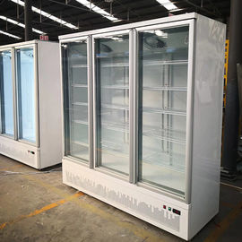 Tủ lạnh trưng bày theo chiều dọc được hàn kín Tủ lạnh cửa kính Tủ lạnh Merchandiser