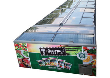 Siêu thị Island Display Merchandiser Chest Freezer với hệ thống làm lạnh tĩnh