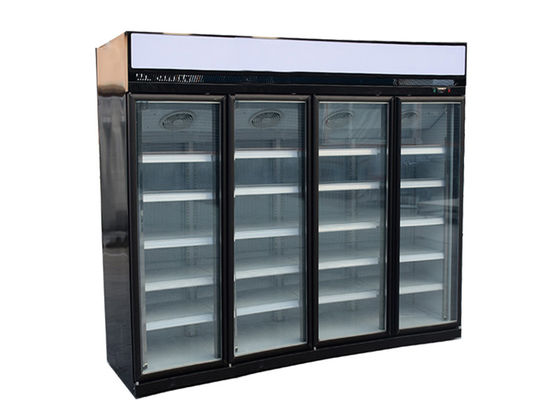 Cửa kính trưng bày 4 cửa Tủ lạnh 1700L R134a CỬA KÍNH CỬA KÍNH CƯỜNG LỰC, BỘ ĐÔNG LẠNH & LÀM MÁT