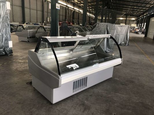 Kính cong 2.0 Mét Hiển thị Tủ đựng thịt Butcher với Chứng nhận SEC