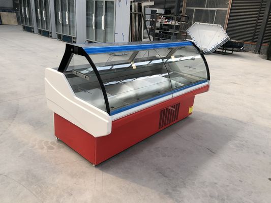 Bộ đếm màn hình bán thịt phía trước bằng kính cong IEC với tấm bên trong bằng thép không gỉ