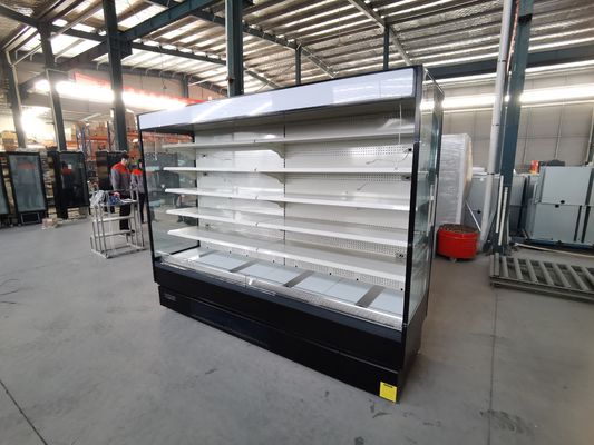 Trưng bày rau củ quả Multideck Mở cửa hàng siêu thị máy làm lạnh có phích cắm
