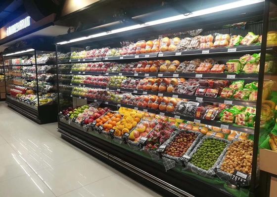 Multiplex Wall Site Multideck Mở Màn hình Làm mát Tự động Rã đông