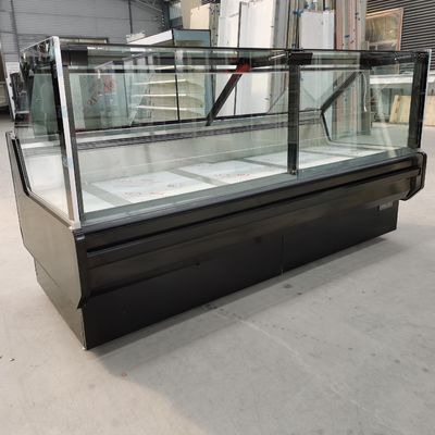 Tủ lạnh trưng bày thịt góc phải R290 làm mát thương mại cho siêu thị