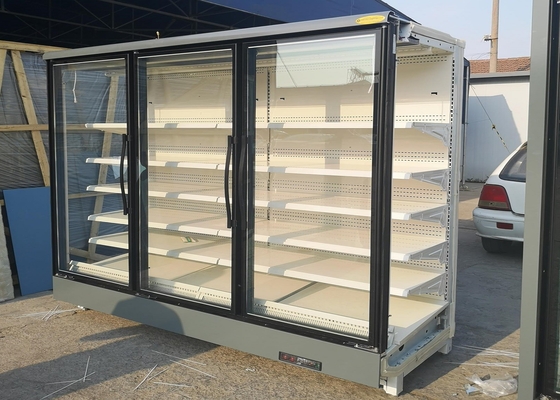 Máy làm lạnh cửa kính thương mại đại siêu thị 5 kệ để đồ uống uống bia
