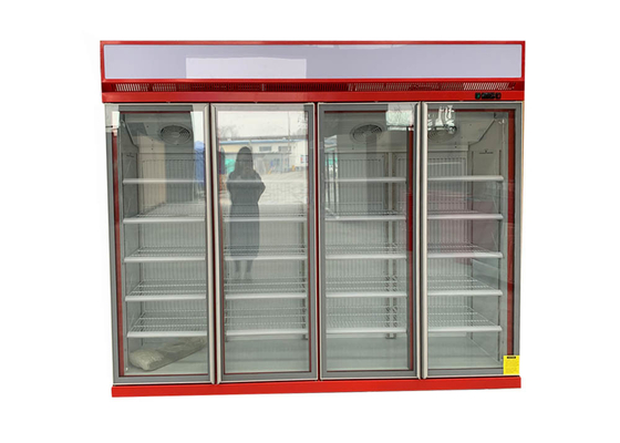Tủ lạnh 4 cửa kính gắn trên cùng Tủ lạnh 1700 lít Tiết kiệm năng lượng