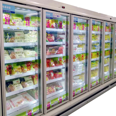 Cửa kính Multideck Máy làm lạnh Frost Free với Bộ điều khiển nhiệt độ kỹ thuật số