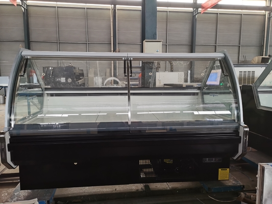 Tự phục vụ Màn hình Deli Tủ lạnh bằng thép sơn tĩnh điện với động cơ quạt EBM