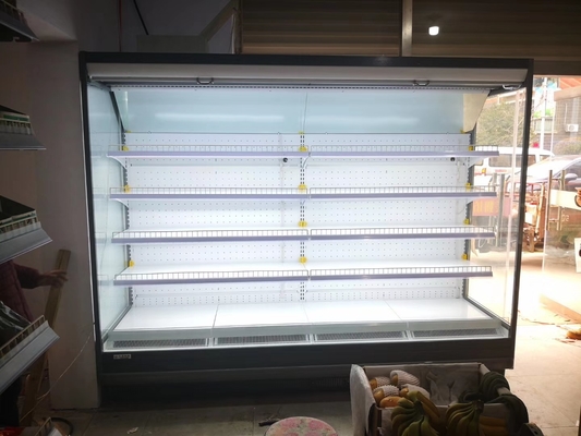 Tủ lạnh trưng bày mở tiết kiệm năng lượng cho siêu thị với van mở rộng Danfoss cho các sản phẩm sữa