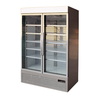 Tủ lạnh thanh hiển thị thẳng với 2 cửa kính