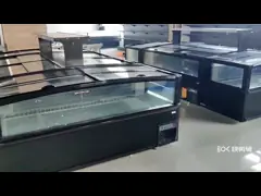 Bốn mặt kính nằm ngang Tủ đông kết hợp đảo kính Làm mát tĩnh R290